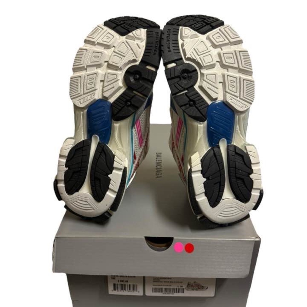 Balenciaga Runner Track Sneakers Platform White Pink Red IT39 W39 Women Trainers - Picture 9 of 9